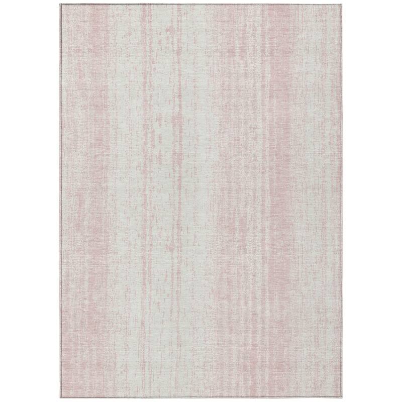 Machine Washable Indoor/ Outdoor Chantille Stripes Ombre Rug