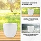 preview thumbnail 39 of 59, Kante 18 Inch Dia Round Concrete Planter, Indoor Outdoor Large Plant Pot