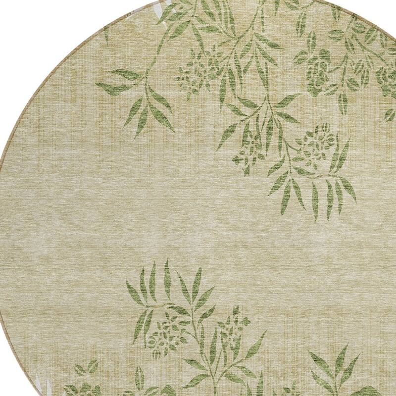 HomeRoots Floral Transitional Rectangle Outdoor Rug