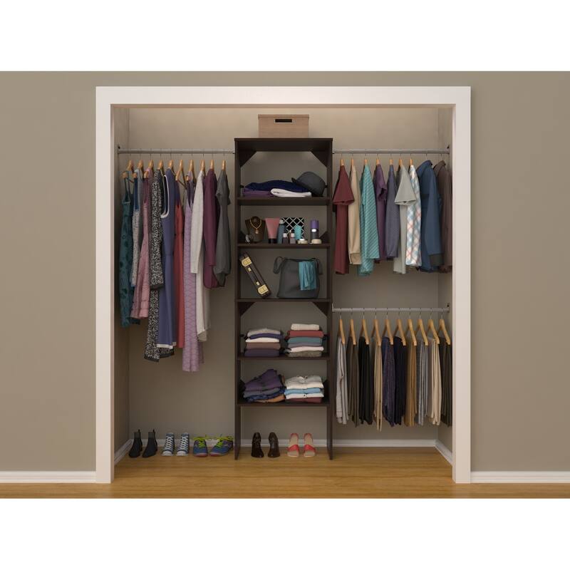 ClosetMaid SuiteSymphony 25-inch Wide Starter Tower Closet Organizer