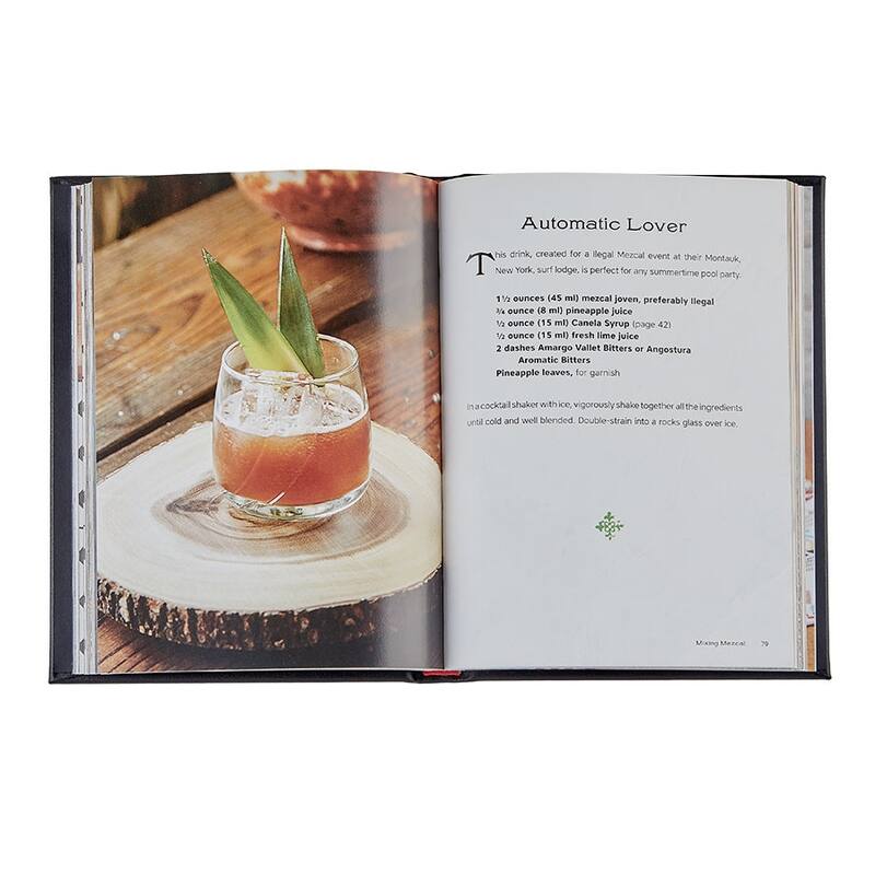 Graphic Image Viva Mezcal Coffee Table Book, Leather, Black