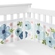preview thumbnail 3 of 4, Blush Pink Blue Boho Floral Girl Sweet Jojo Designs 6p Crib Bedding + BreathableBaby Breathable Mesh Liner Bohemian