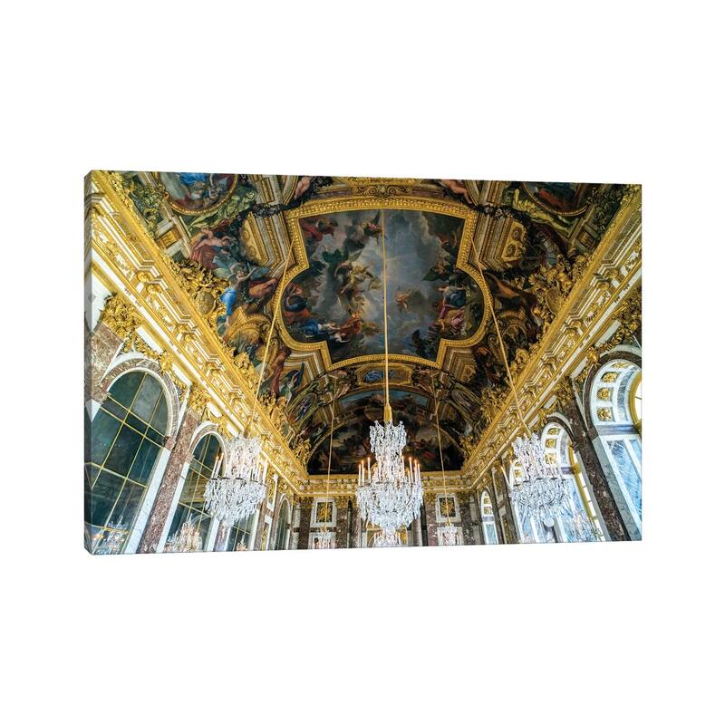 iCanvas "Palace of Versailles, Hall of Mirrors " by Susanne Kremer Canvas Print
