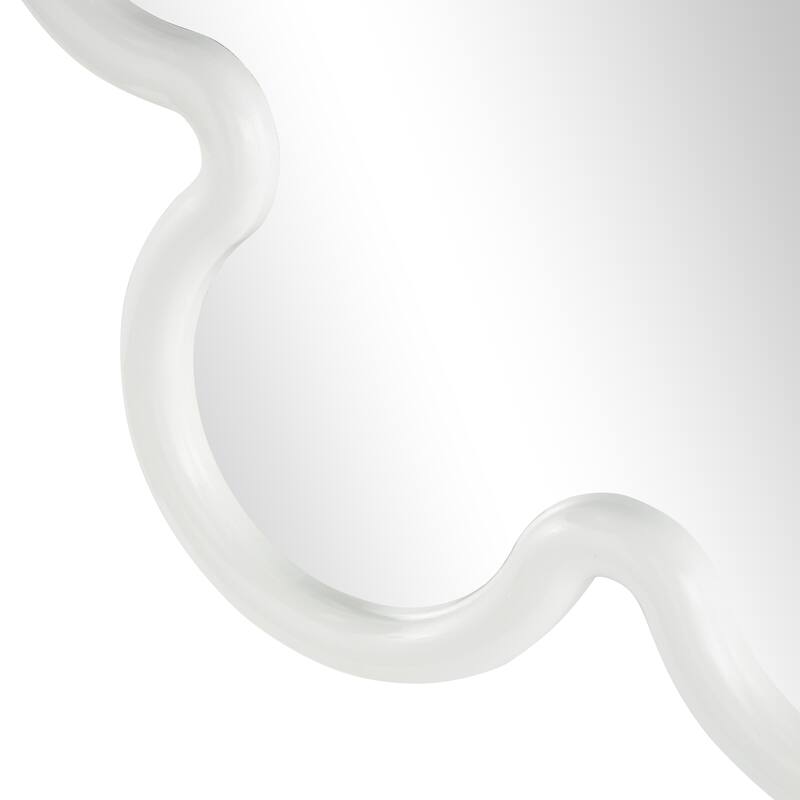 Black or White Wood Large Star Room Wall Mirror