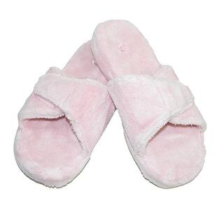 Pink Acorn Women S Slippers Online At Our Best Acorn Women S Premium Terry Spa Slide Ii Slipper