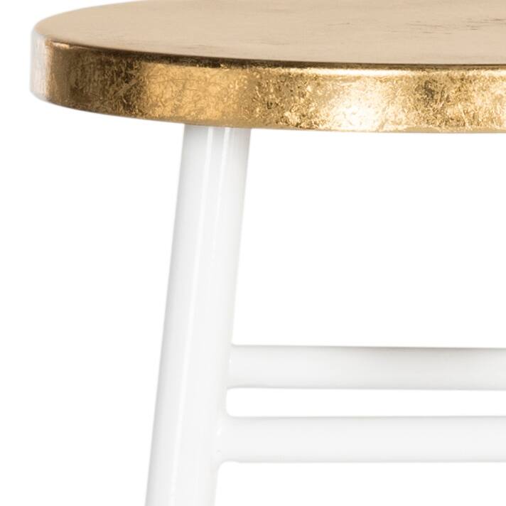 SAFAVIEH Celine 24-inch Navy/ Gold Counter Stool - 13.5" x 13.5" x 24" - 14Wx14Dx24H