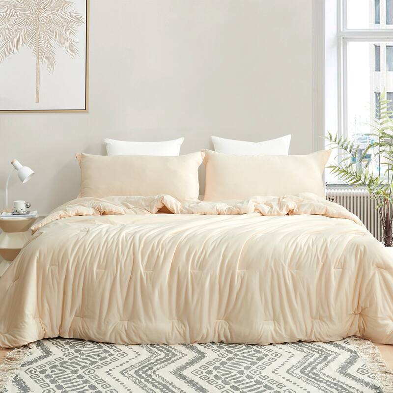 Calm Cool Collection® - Coma Inducer® Oversized Comforter Set - Linen Beige - King