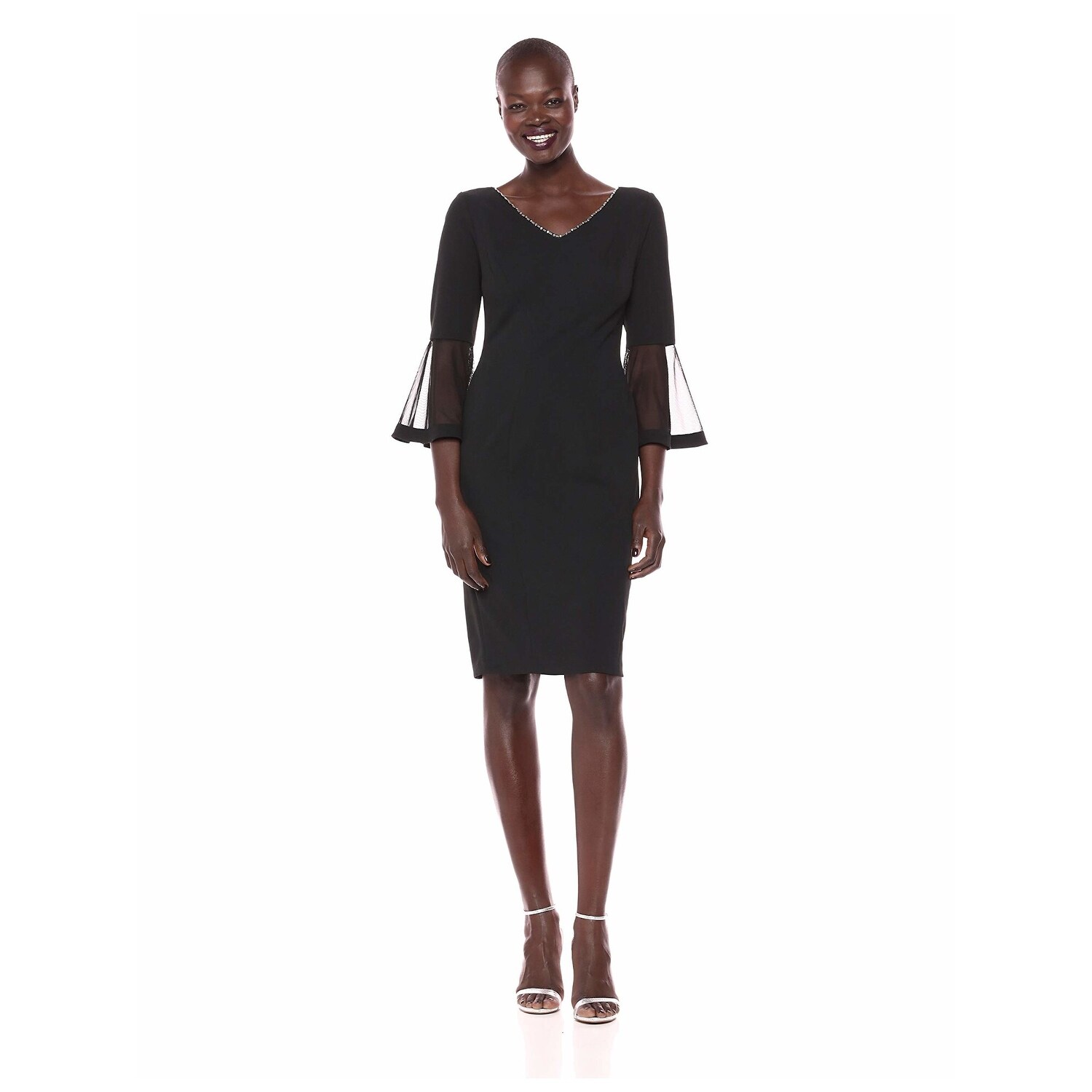 alex evenings bell sleeve dress