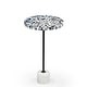 preview thumbnail 1 of 2, Sao Tome martini table with bone inlay