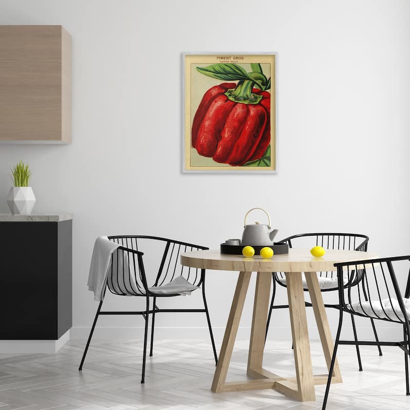 Stupell Country Vintage Pepper Framed Giclee Art Design By Lil' Rue