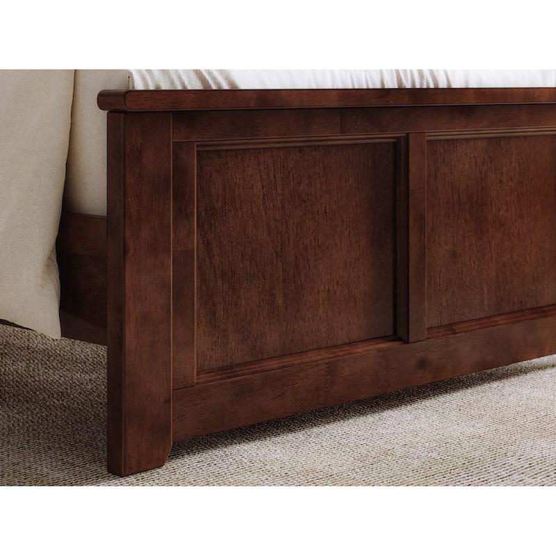 Charlotte Solid Wood Low Profile Platform Bed with Matching Footboard