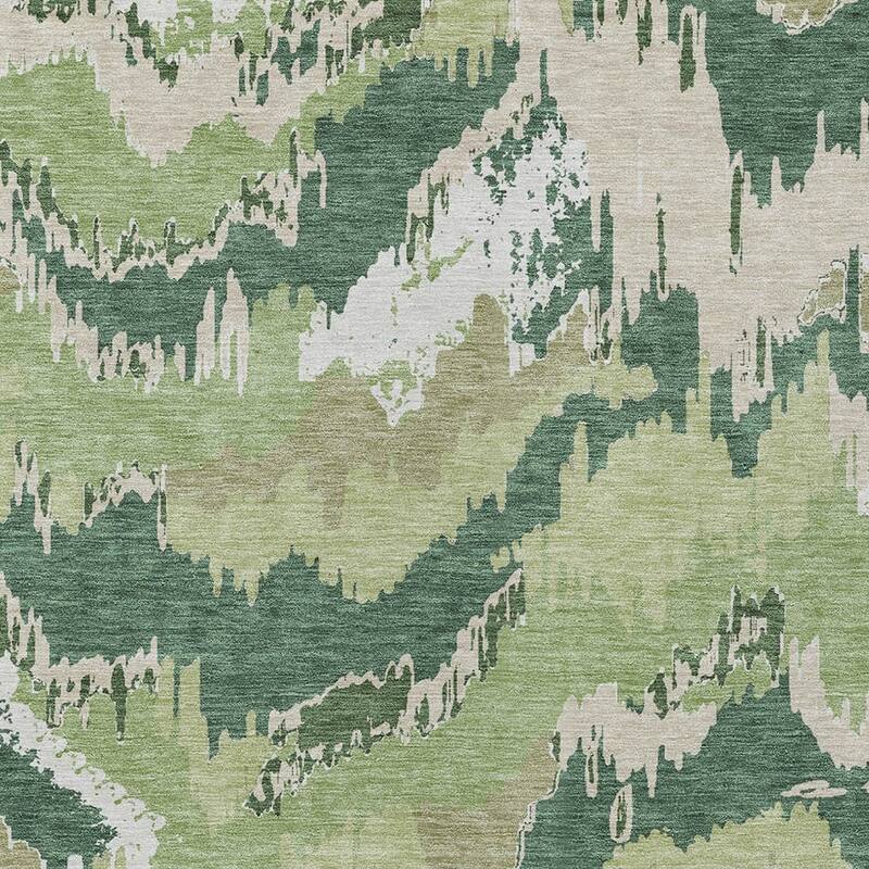 HomeRoots Abstract Transitional Rectangle Outdoor Rug