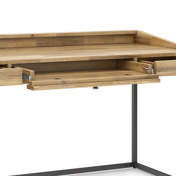 Wyndenhall brinkley solid acacia wood modern industrial 60 inch wide writing office desk discount