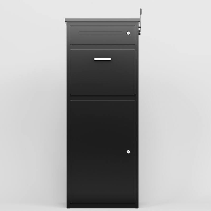 Outdoor Durable Steel Storage Locker with Large Capacity & Secure Locking System - 15.74"L*16.92"W*44.5"H