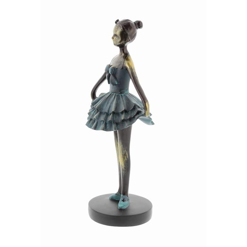 Polystone Dancer Decorative Sculpture - Set of 3 Teal - Roche River Decor