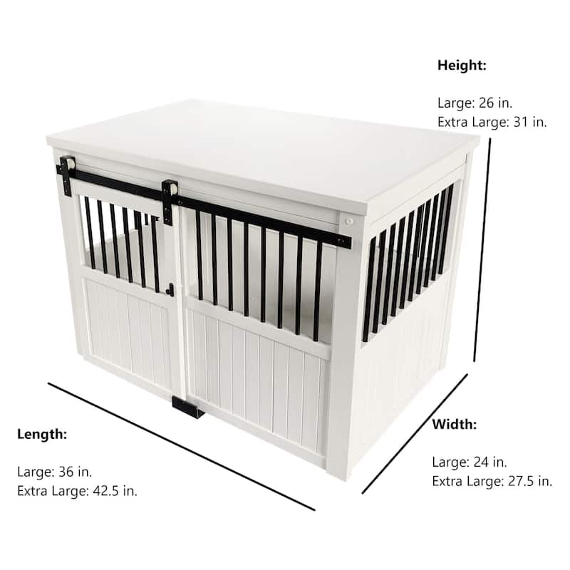 New Age Pet™ ECOFLEX® Homestead Sliding Barn Door Dog Crate