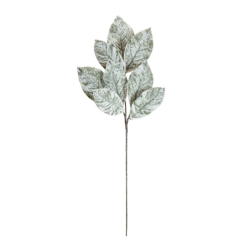 Set of 6 Magnolia Leaf Artificial Sprays 32.5"