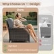 preview thumbnail 23 of 56, XIZZI Outdoor Patio Furniture Wicker Sofa Swivel Chair Set
