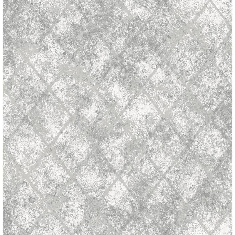 A-Street Prints Silver Mercury Glass Wallpaper