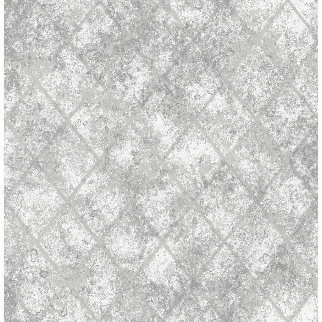 A-Street Prints Silver Mercury Glass Wallpaper