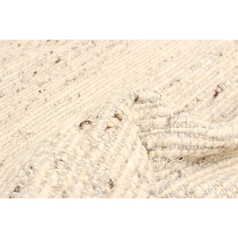 ECARPETGALLERY Braid weave Sienna Tan Wool Rug - 5'0 x 7'10