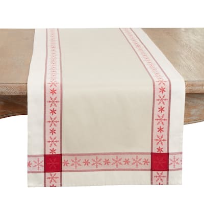 Classic Charm Jacquard Table Runner - 16"x84"