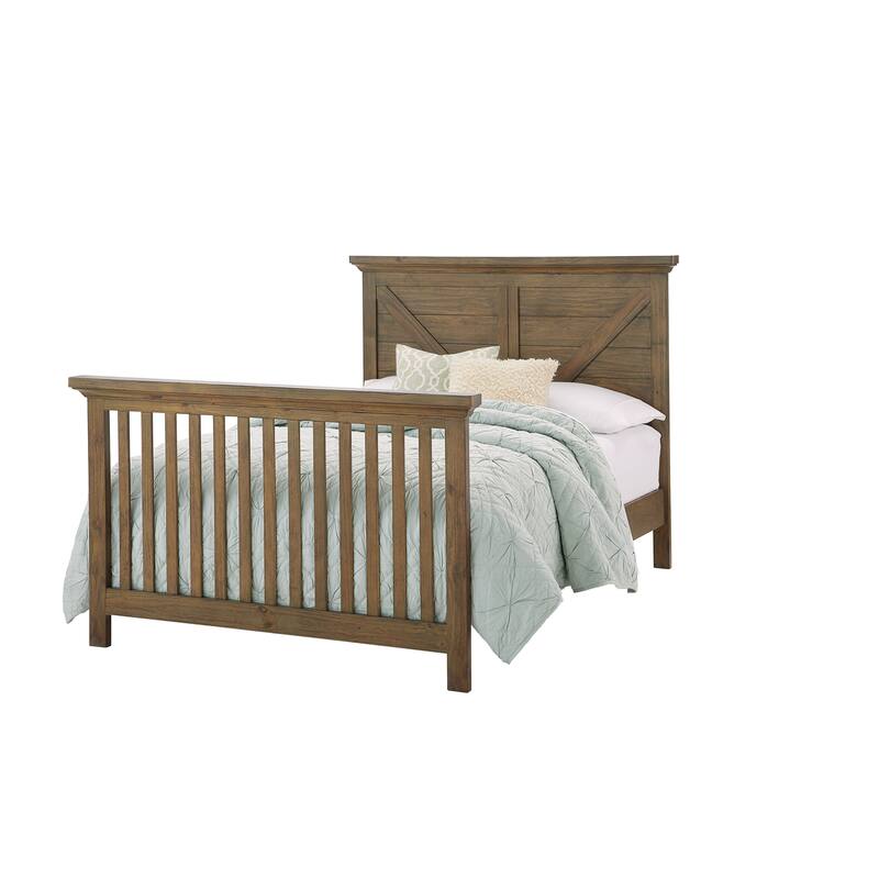 Westfield 50" Wide Traditional 4-in-1 Convertible Crib, Harvest Brown