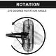 preview thumbnail 4 of 4, 18 in. Black 3-Speed High Velocity Wall Mount Fan with Fan control and (2-Pack)