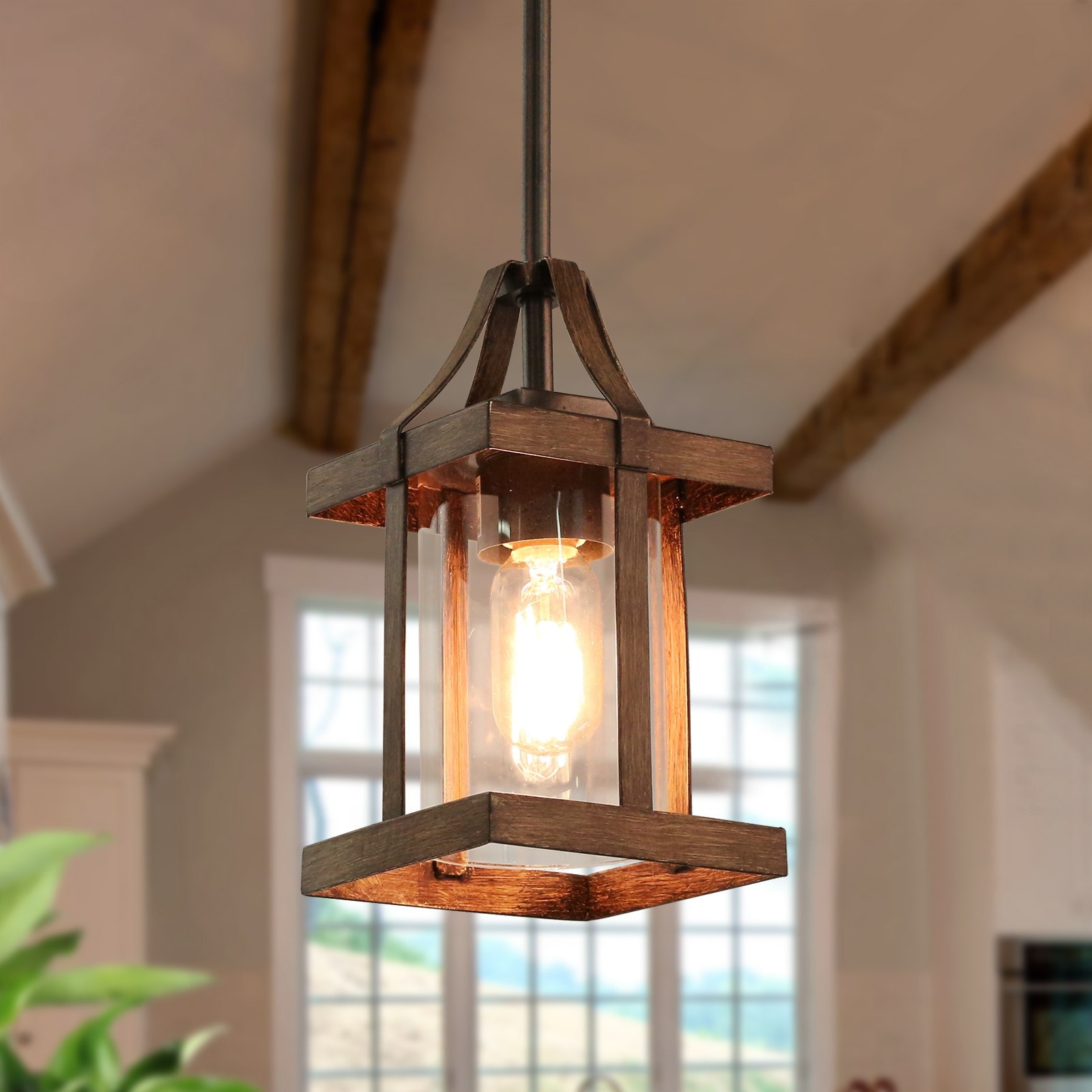 Farmhouse pendant light shade top