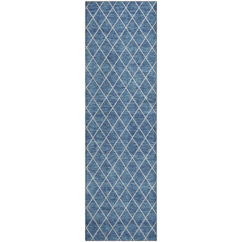 Premium Washable Super Soft Diamond Trellis Mayfield Rug