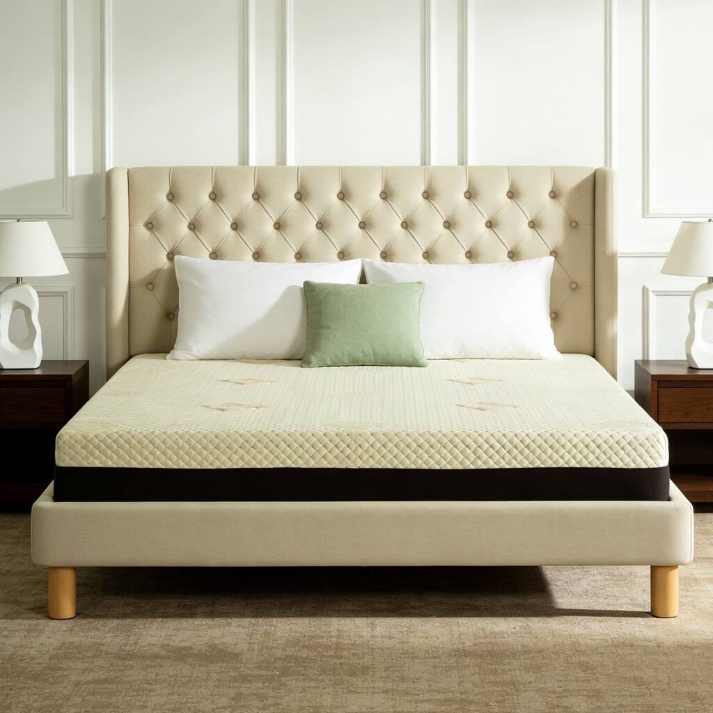 GDFStudio Leander 12-Inch Queen Mattress with Copper Infused Cooling Gel Foam and 7-Zone Pressure Relief