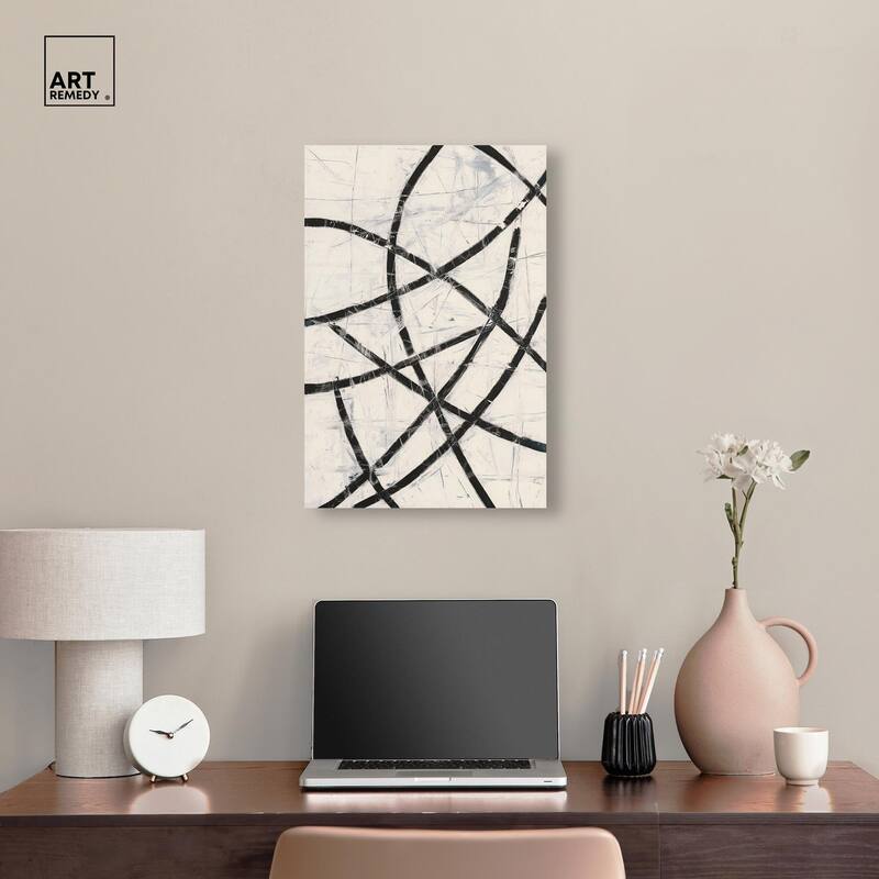 Intersecting Lines I Canvas by Art Remedy, Gallery Wrapped