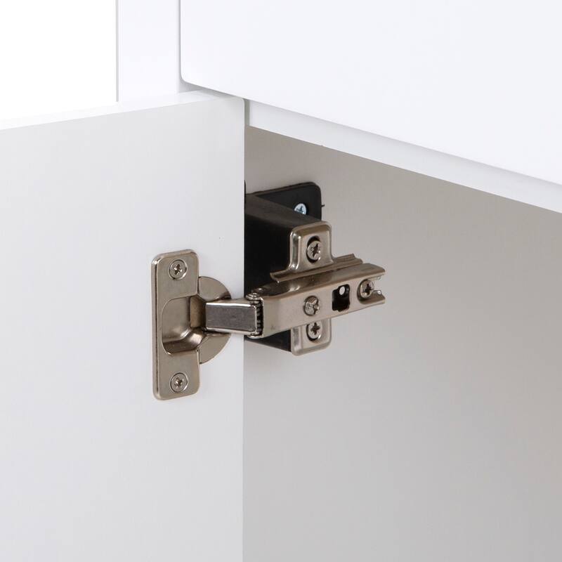 Spring Mill Cabinets Lonsdale 60.5" Double Bathroom Vanity With 6 Drawers and White Sink Top