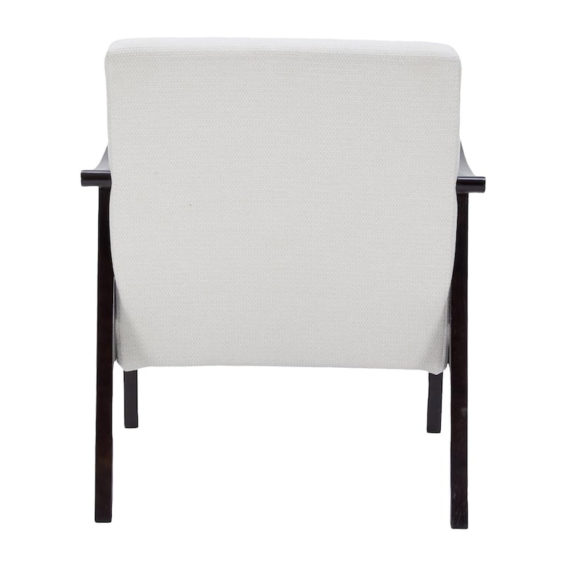 Accent Chair, Mid-Century Modern Armchair with Solid Wood Legs, Reading Leisure Chair with High Back for Living Room