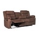 preview thumbnail 25 of 50, Modern 3-Piece Manual Reclining Living Room Sofa Set with Dropdown Table and Console