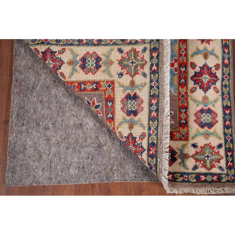 Traditional Kazak Oriental Foyer Rug Hand-Knotted Wool Carpet - 1'11" x 3'0"