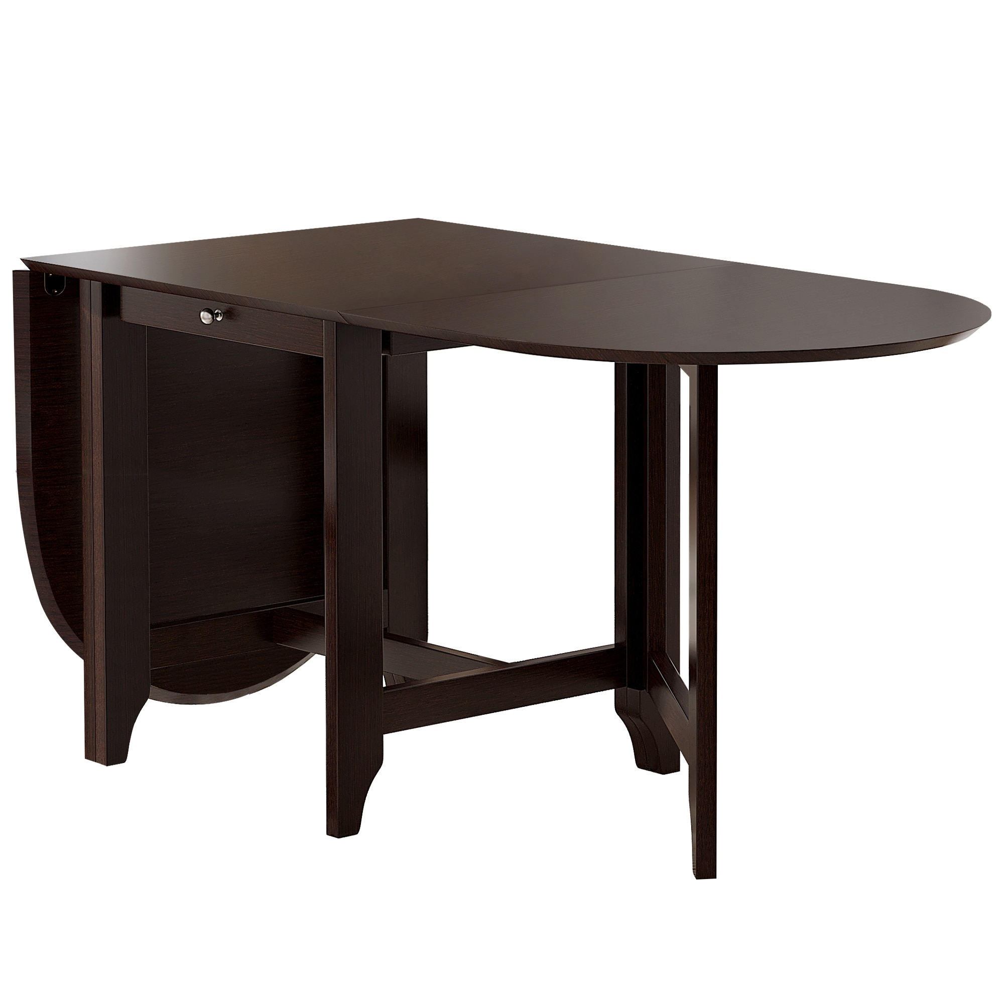 Rubberwood butterfly table outlet with 4 chairs