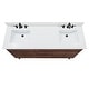 preview thumbnail 35 of 34, Avanity Carina Bathroom Vanity in Coffee Teak with White Engineered Stone Top