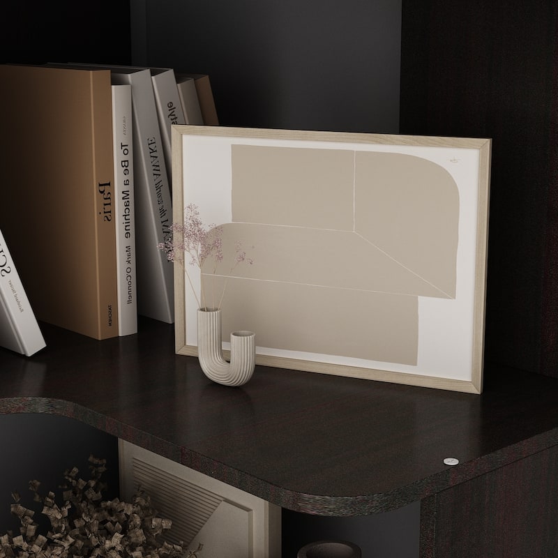 Black Bookshelf L-Shaped Display Bookcase Freestanding Storage Shelves