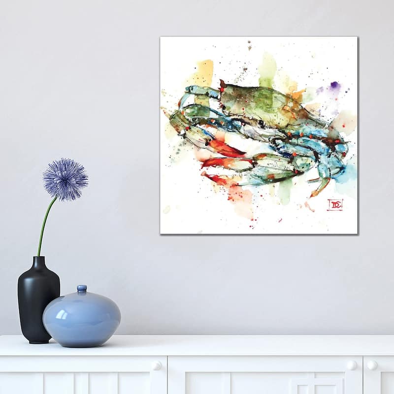 iCanvas "Blue Crab" by Dean Crouser Canvas Print - 18x18x1.5