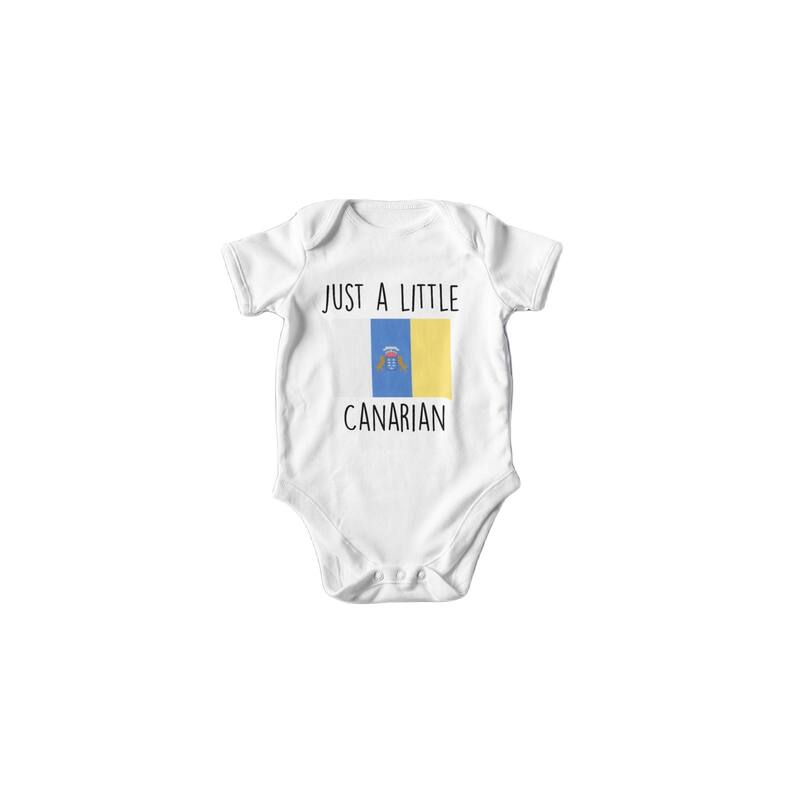 Canary Island - Baby Boy Girl Clothes Infant Bodysuit Funny Cute Newborn - White - 6-9M