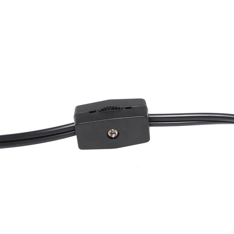 18.19 in. Black Finish Table Lamp with Black Shade, Desk Lamp for Writing and Computer Desks