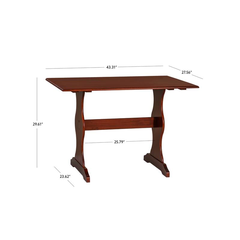 Linon Riki Family Dining Table Walnut