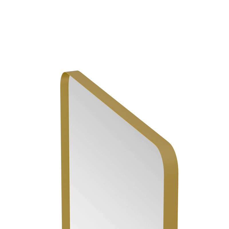 Laro Modern Metal Framed Wall Mirror by GDFStudio