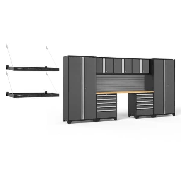 Newage Products Pro Series 3 0 10 Piece Cabinet Set Grey 2 Ft X 4 Ft Wall Mount Shelf Overstock 29072143
