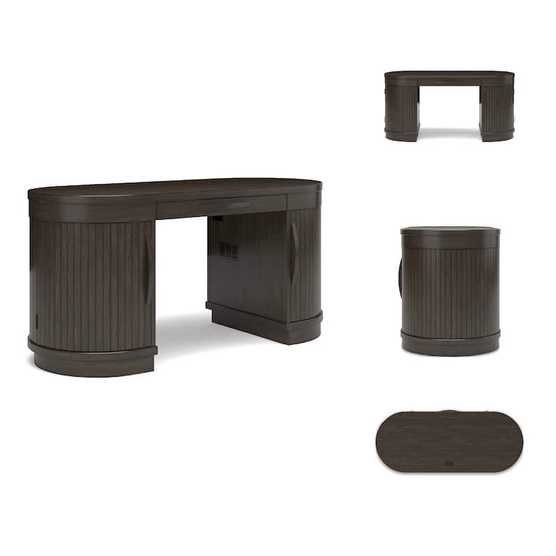 Signature Design by Ashley Korestone Warm Brown 63" Home Office Desk