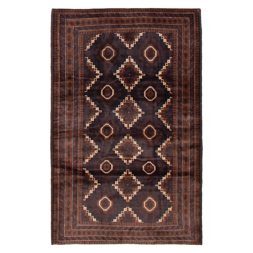 Teimani Navy Rug 3'11" x 6'6" - 3'11 x 6'6