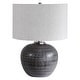 preview thumbnail 2 of 5, Uttermost Mikkel Charcoal Table Lamp
