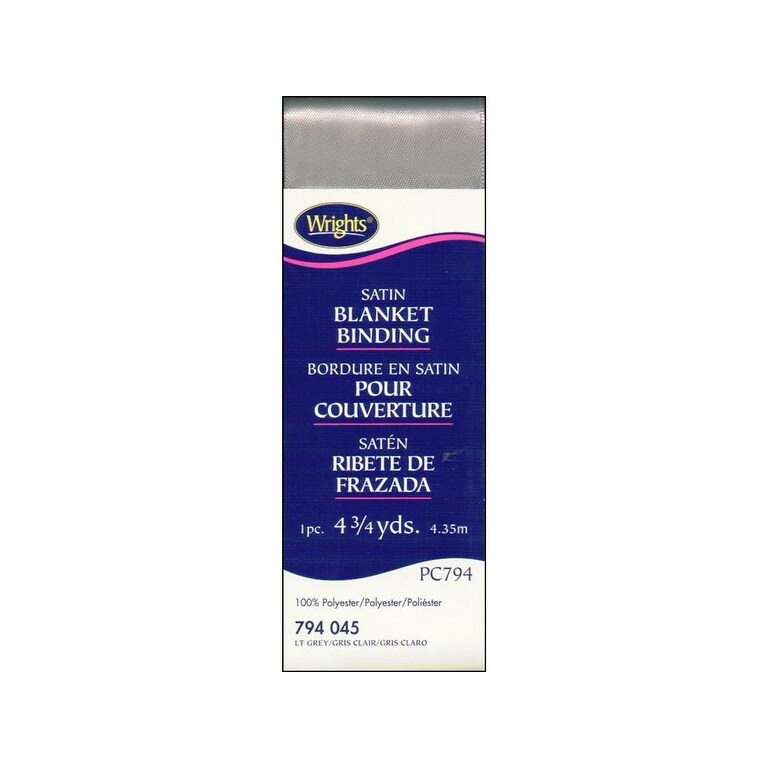 Wrights Bias Tape Maxi Piping .5/"x2.5yd-medium Grey