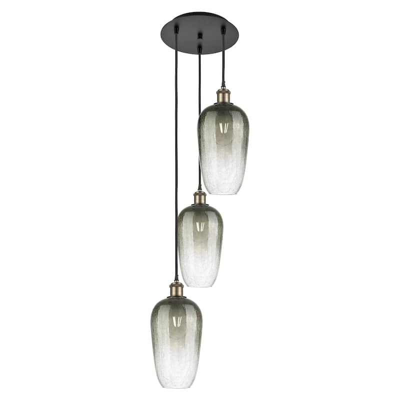 Innovations Lighting Endless Possibilities Ballston - Brookhaven Flute - 3 Light 14" Cord Hung Multi Pendant